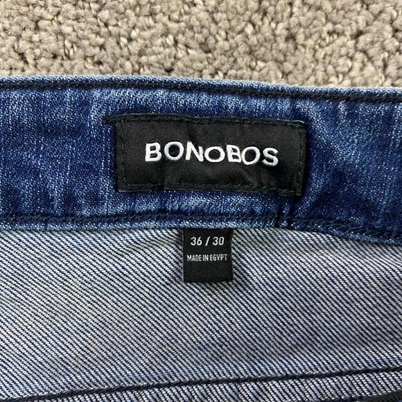Bonobos Athletic Fit Jeans Men's 36 x 33 Measures 37 x 28 Blue - Picture 6 of 12